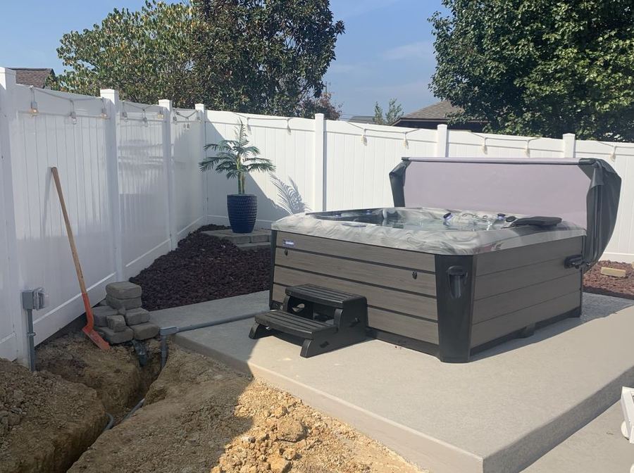 Hot tub electrical circuit and receptacle installation in Lebanon, TN